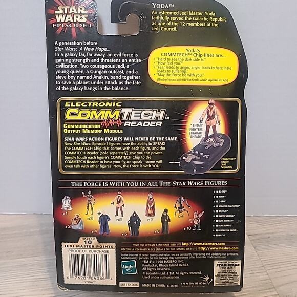 Star Wars Episode 1 Yoda Jedi Council Chair Hasbro 1998 Commtech Chip - Picture 3 of 3
